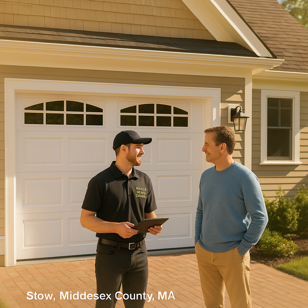 Garage door installation service in Stow, Massachusetts by Mass Garage Doors Expert