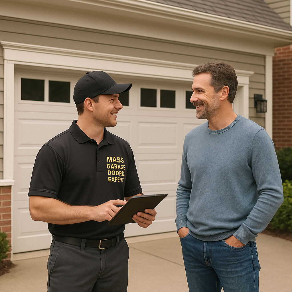 Garage door repair service in Brighton, MA by Mass Garage Doors Expert