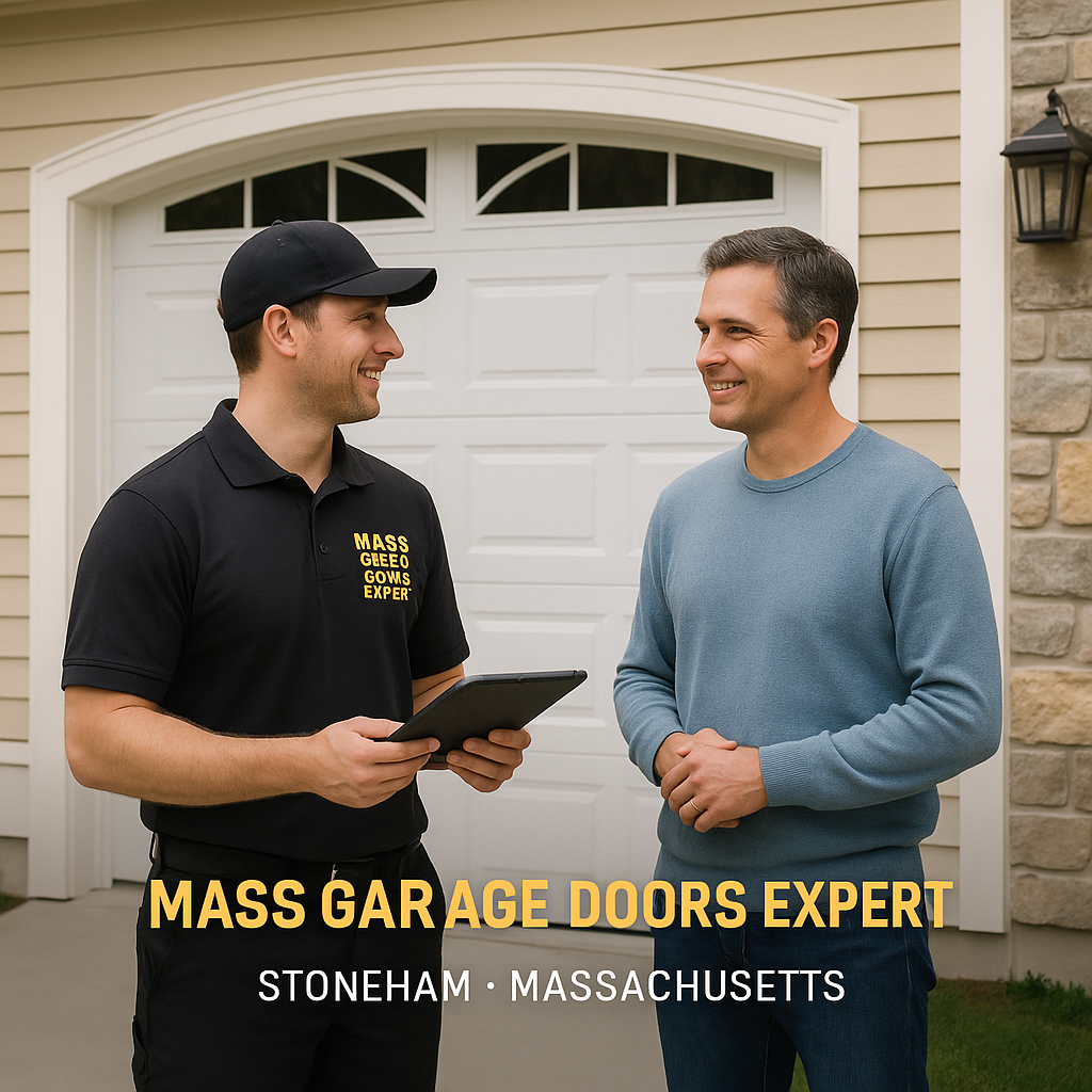 Garage door installation service by Mass Garage Doors Expert in Stoneham, MA