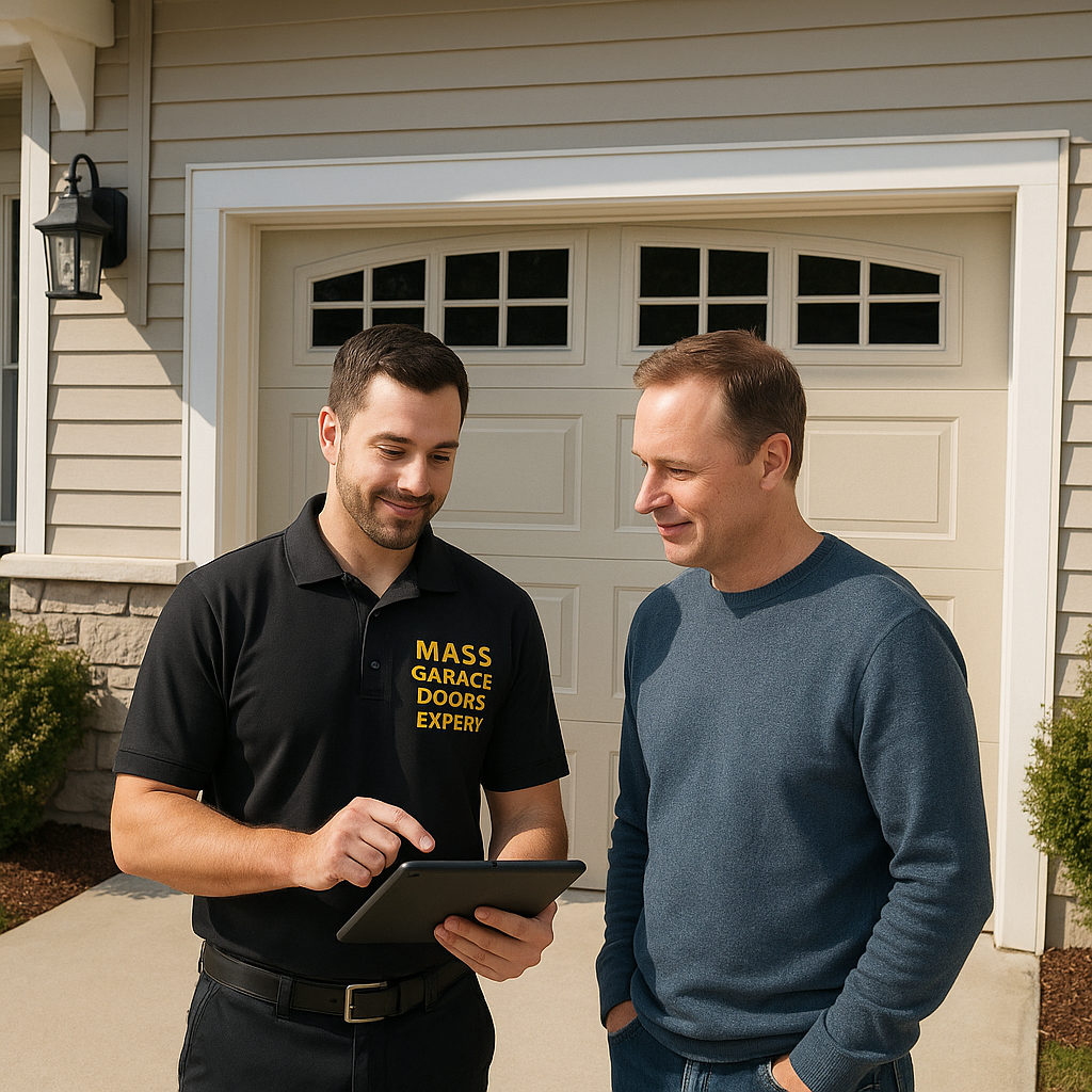 Emergency garage door repair service in Lynnfield MA by Mass Garage Doors Expert