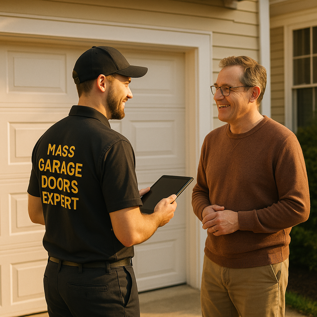 Garage door cable replacement service in Milton Hill, MA by Mass Garage Doors Expert