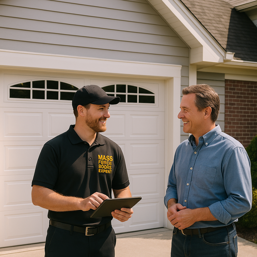 Garage door cable replacement service in Peabody, MA by Mass Garage Doors Expert