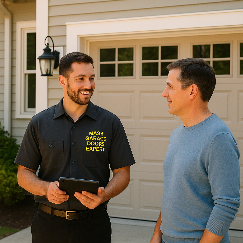 Garage door cable replacement service in Westwood, MA by Mass Garage Doors Expert
