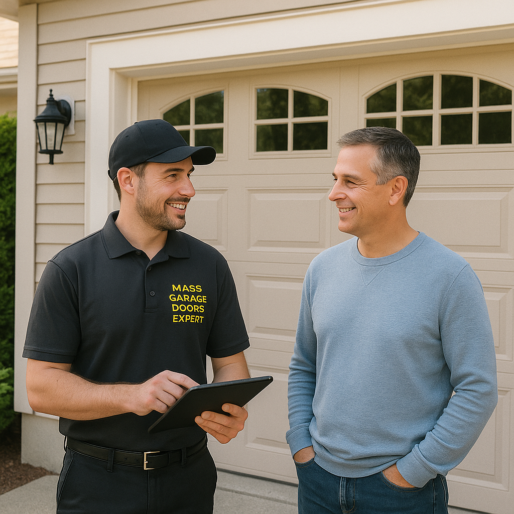 Garage door cable replacement service in Woodville, MA by Mass Garage Doors Expert