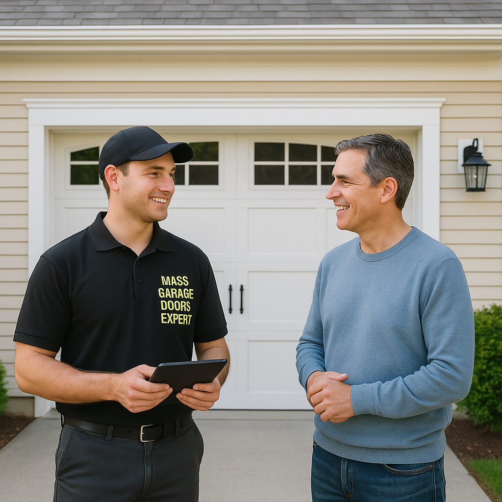 Professional garage door installation in Groton MA by Mass Garage Doors Expert