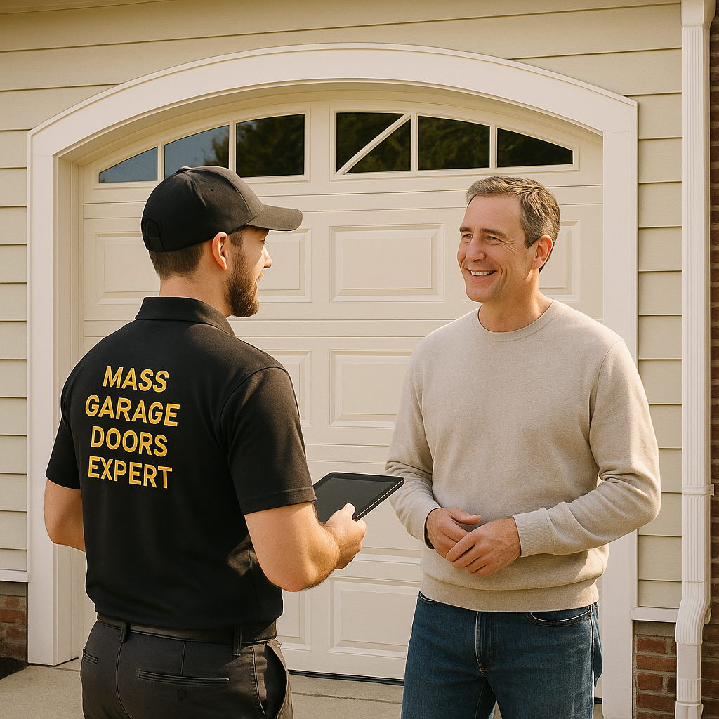 Professional garage door installation by Mass Garage Doors Expert in South Weymouth, MA