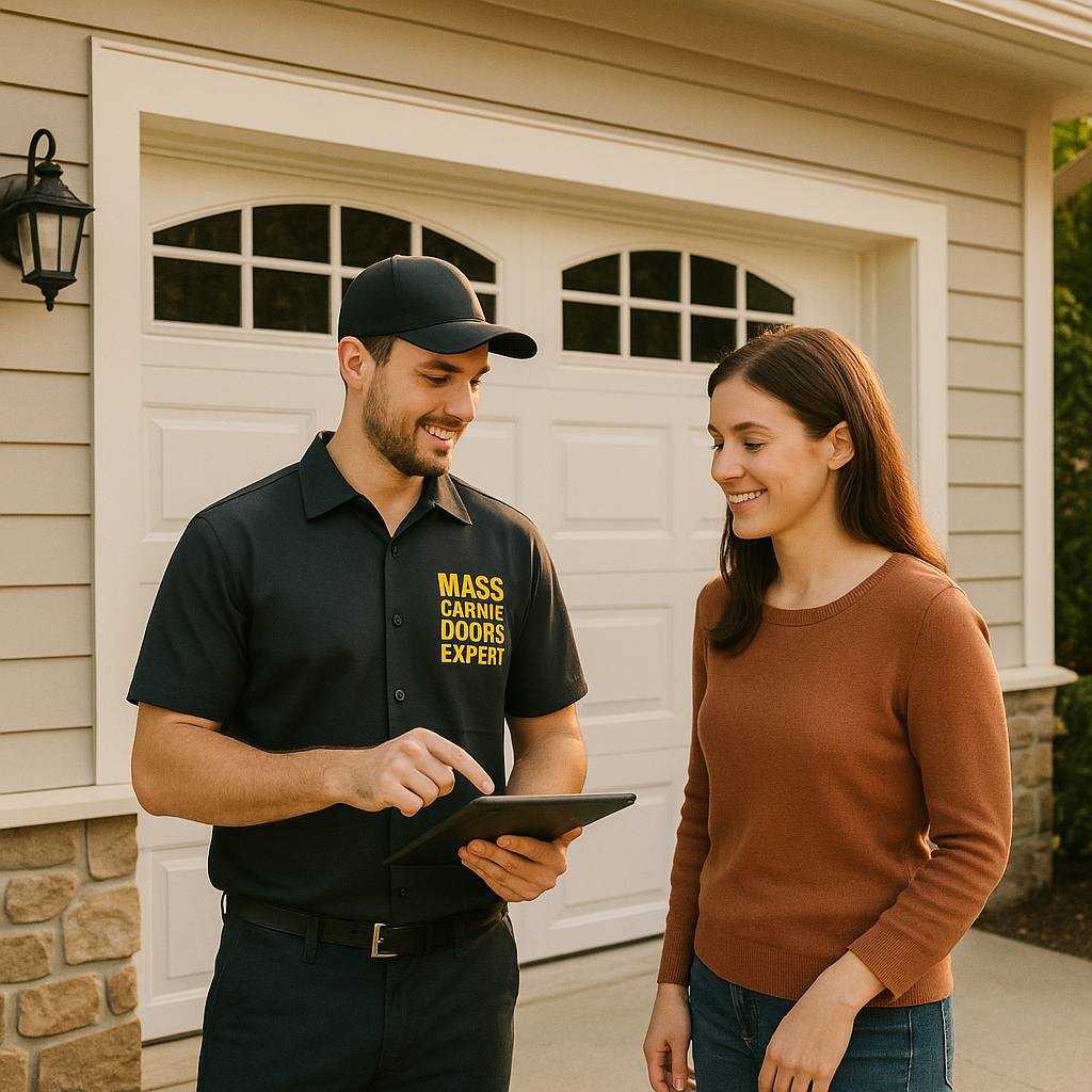Garage door opener repair service in Tyngsborough MA by Mass Garage Doors Expert