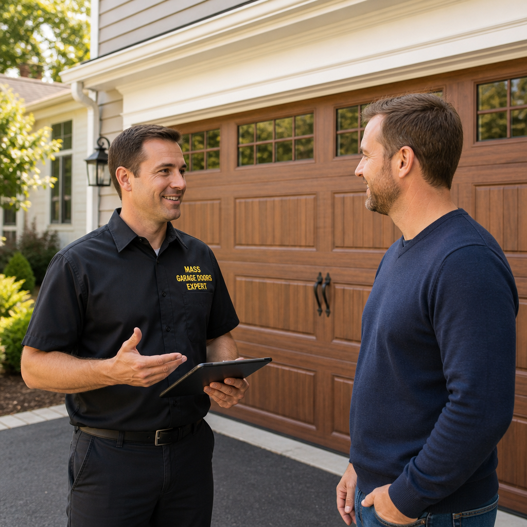 Broken garage door spring replacement service in South Grafton MA by Mass Garage Doors Expert