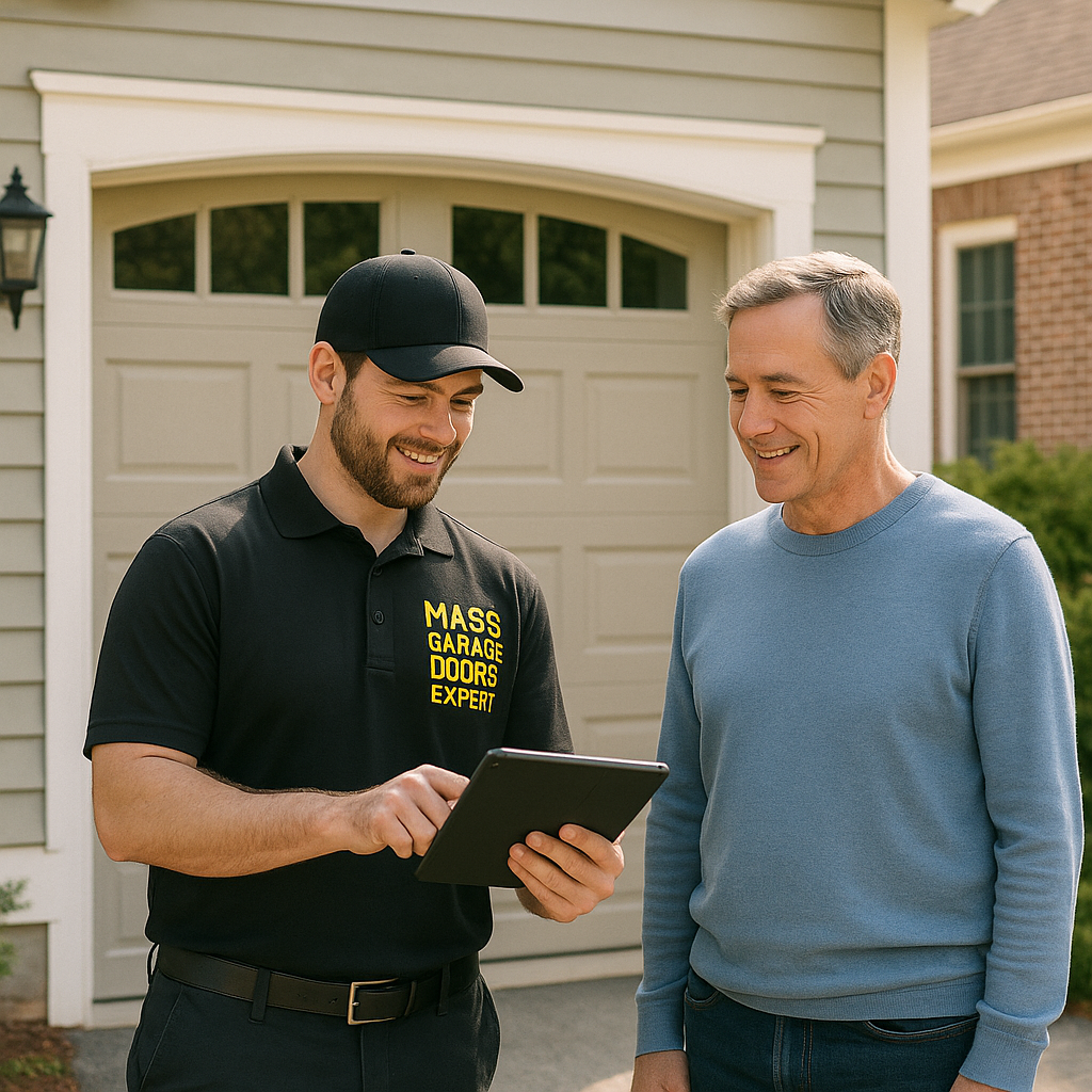 Garage door cable replacement service in Groveland MA by Mass Garage Doors Expert