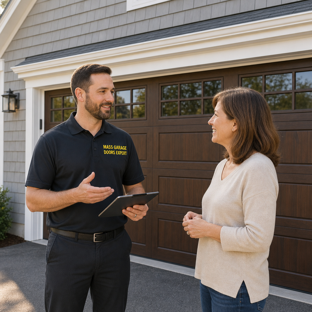 Garage door maintenance service in Shrewsbury MA by Mass Garage Doors Expert